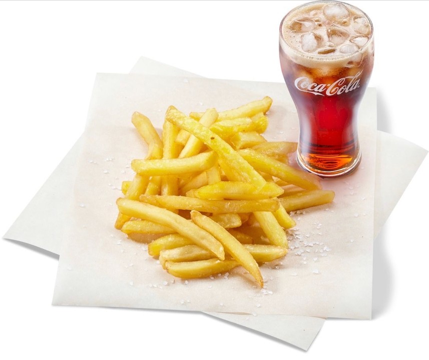 Make it a meal (French Fries + Can of Soda)