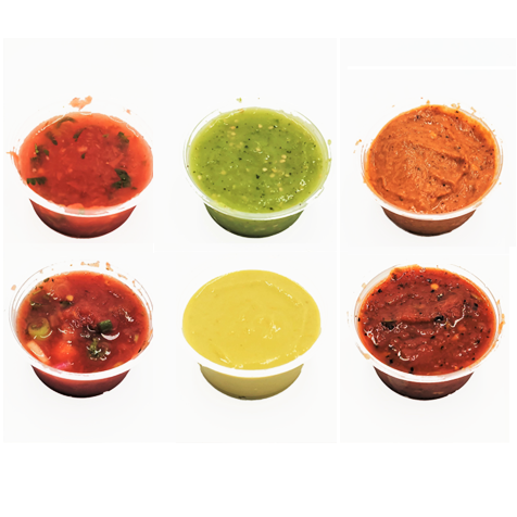 Salsa Samples Downtown Overland Park - SIX SALSA SAMPLER