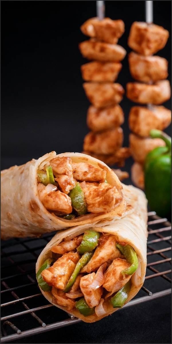 Chicken Naan Wrap