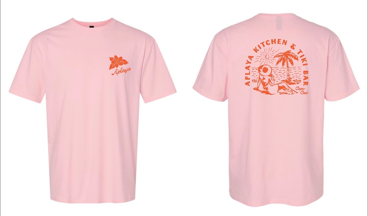 unisex aplaya beach girl pink t-shirt