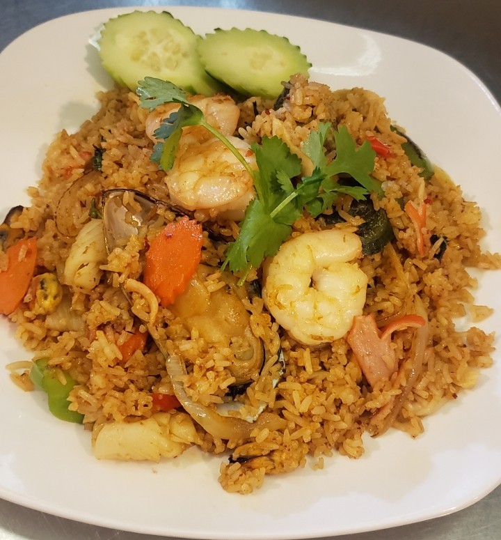 Spicy Seafood Fried Rice