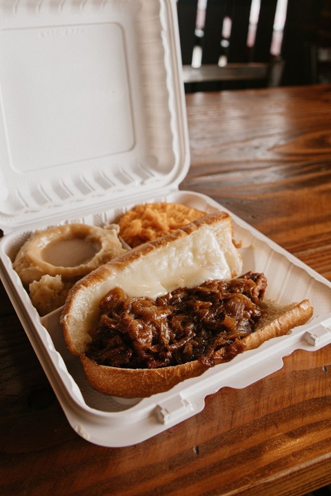 Philly Beef Brisket Sandwich