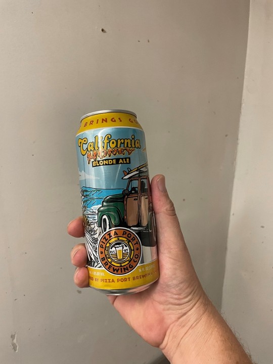 California Honey Blonde Ale - Pizza Port Brewing - 16 oz