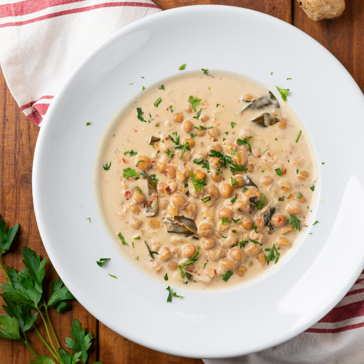 SPICY GINGER CHICKPEA SOUP