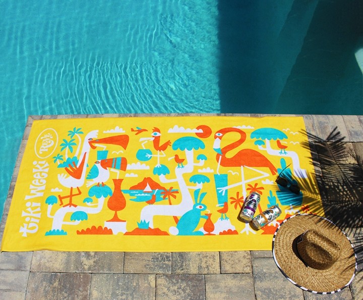 TIKI WEEKI BEACH TOWELS