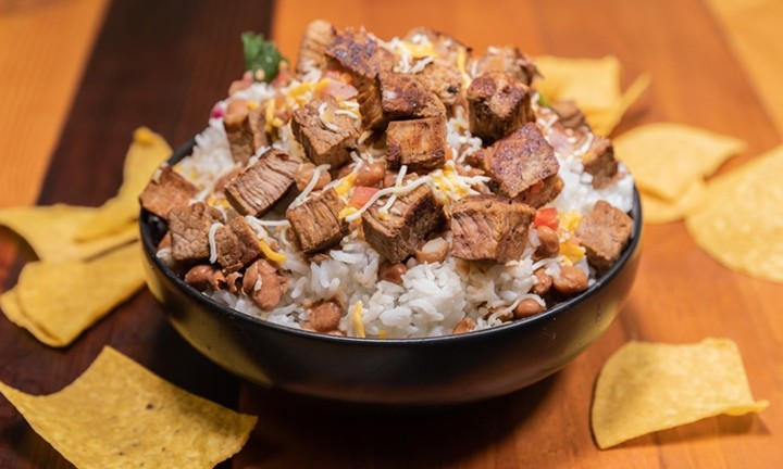 Steak Rice Bowl  (Includes Chips)