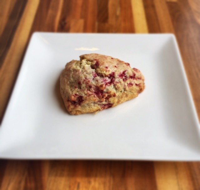 Raspberry White Chocolate Scone