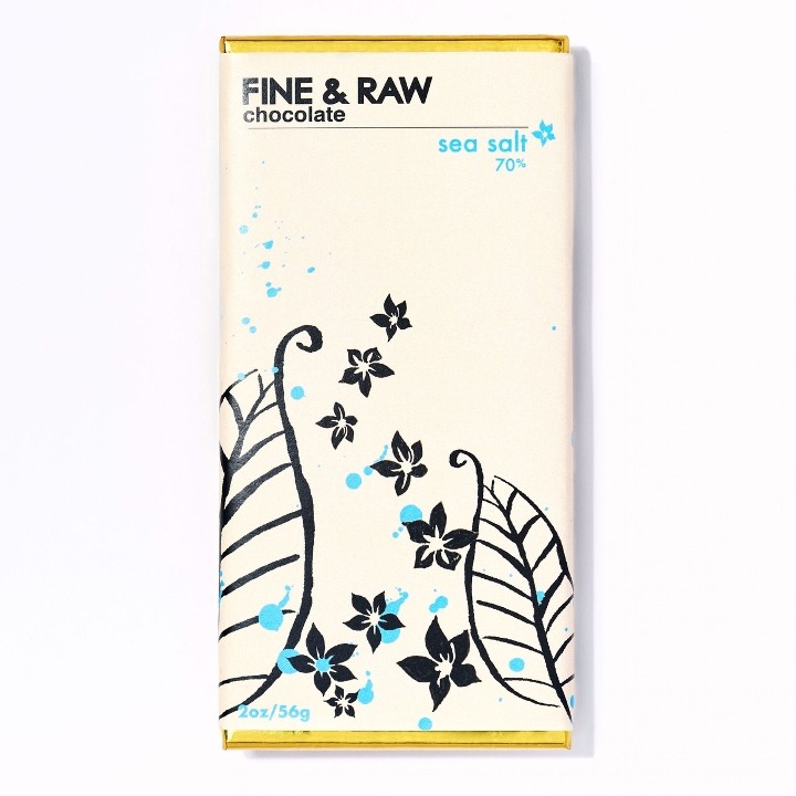 Fine & Raw - Sea Salt Chocolate Bar