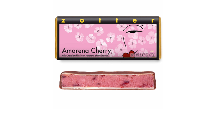Zotter - Amarena Cherry Chocolate Bar