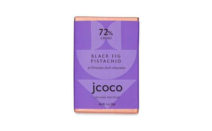 Jcoco - Black Fig Pistachio Chocolate Bar