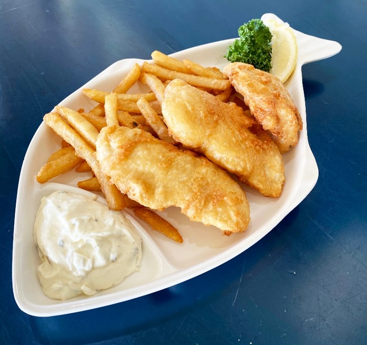 Halibut Fish & Chips Entree
