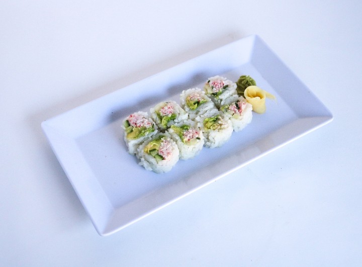 CRAB + AVOCADO + CUCUMBER + SCALLION ROLL