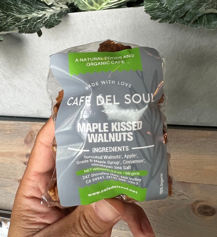 Maple Kissed Walnuts (Raw, G-F, Organic)