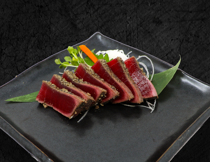 Seared Garlic Tuna Sashimi