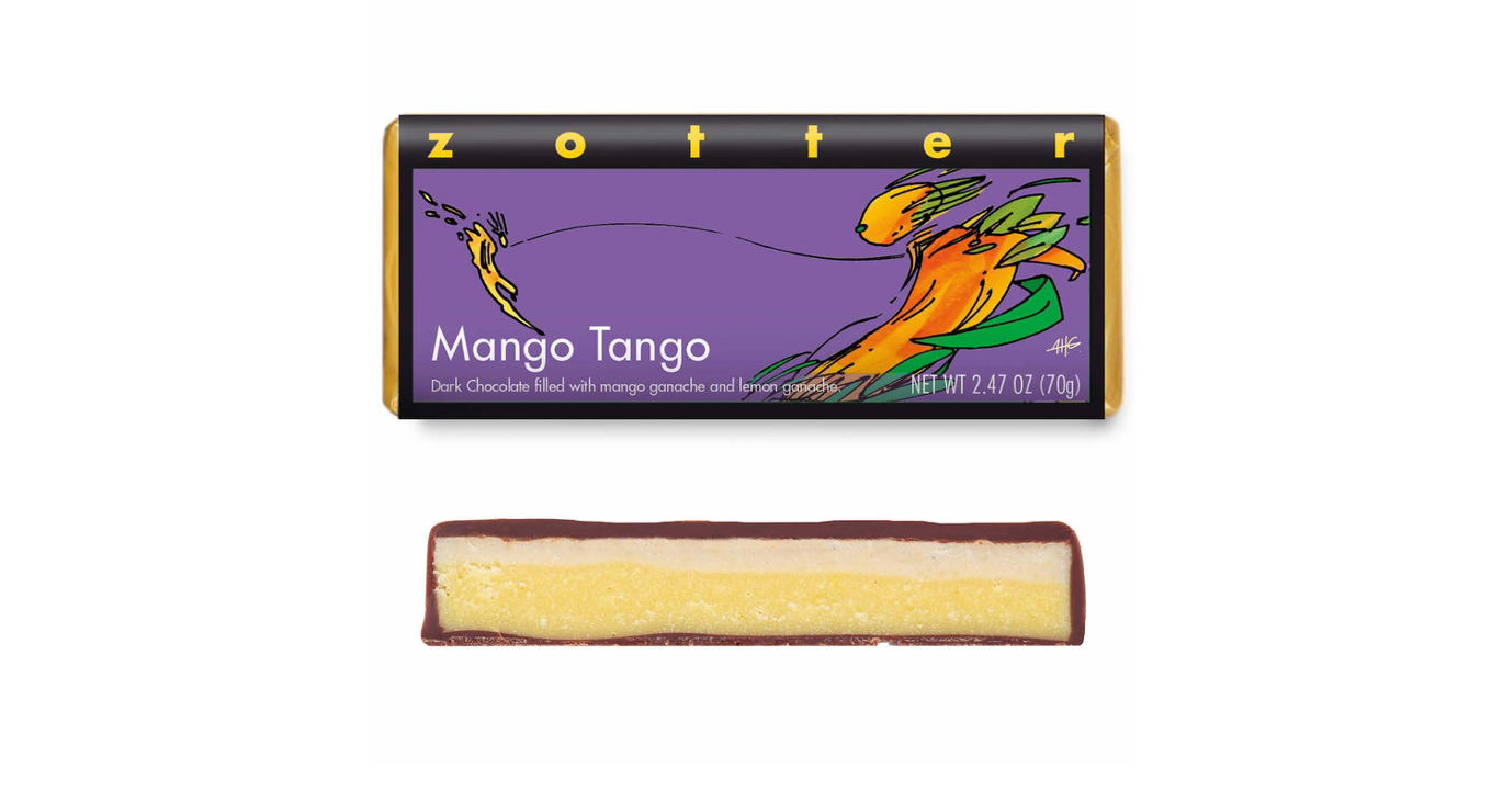 Zotter - Mango Tango Chocolate Bar