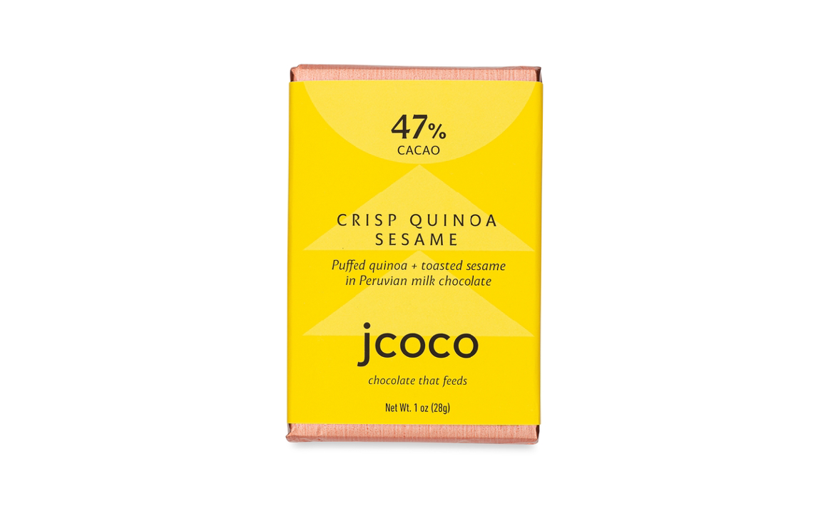 Jcoco - Crisp Quinoa Sesame Chocolate Bar