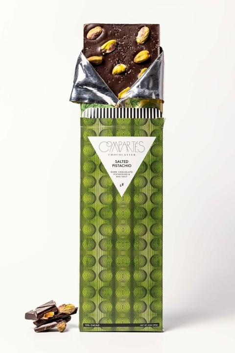 Compartes - Salted Pistachio Chocolate Bar