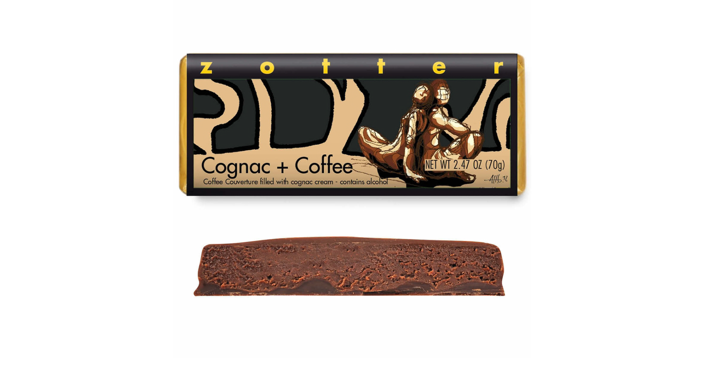 Zotter - Cognac + Coffee Chocolate Bar