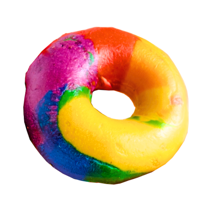 NEW! Rainbow Bagel (Just the Bagel)