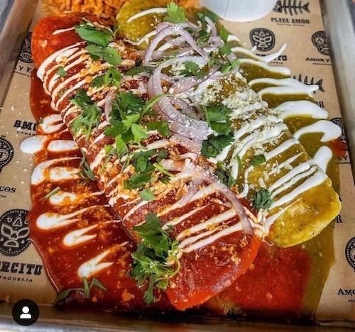 Meat/Veggie Enchiladas