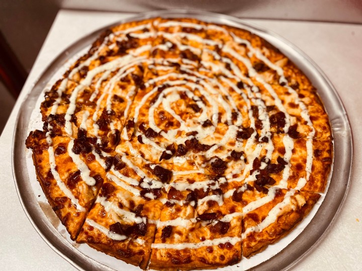 12" Bacon Buffalo Chicken Pizza