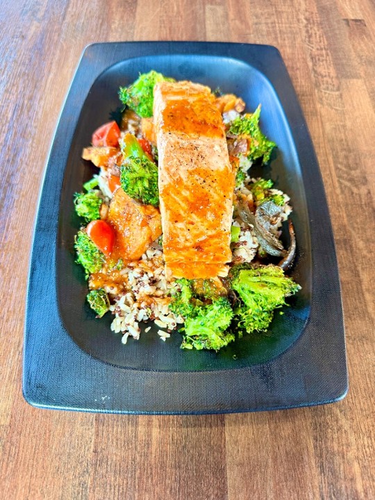 Chili Salmon + Veggies