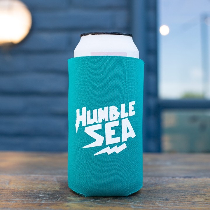 16oz Teal w/ White Koozie