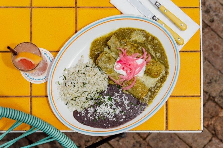 Green Chicken Enchiladas