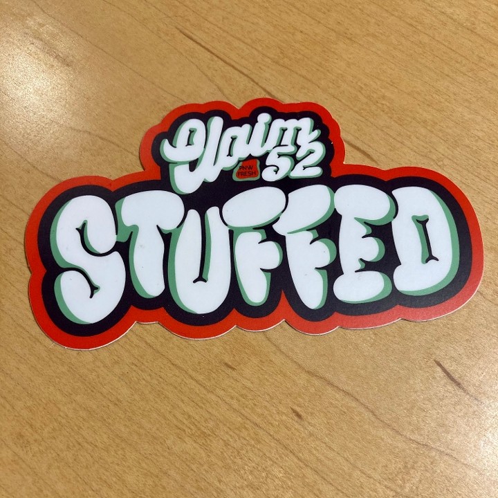 Claim 52 STUFFED Sticker