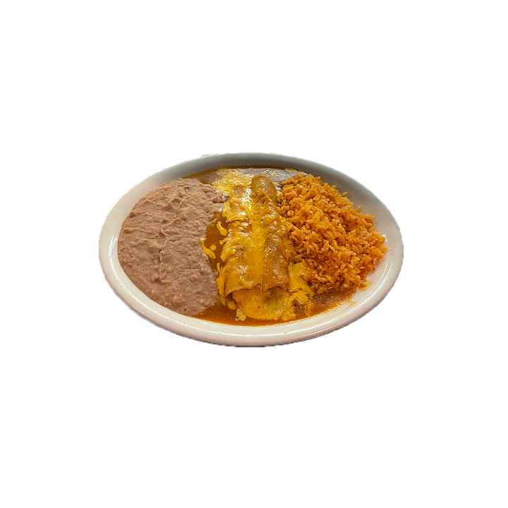 Ground Beef Enchilada Plate