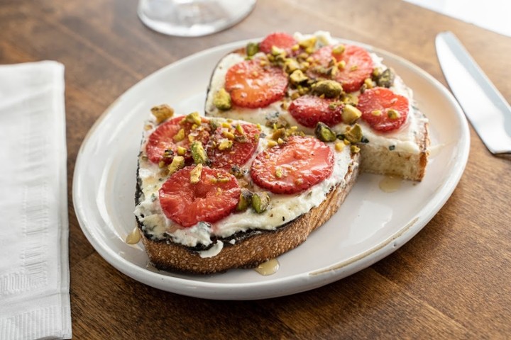 Strawberry Pistachio Toast