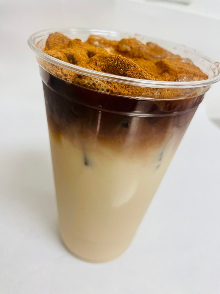 ICED DIRTY CHAI TEA LATTE - (Chai Latte + Espresso)