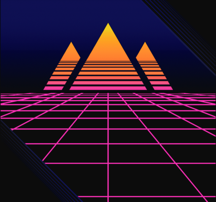 Vapor Wave Mountain Shirt