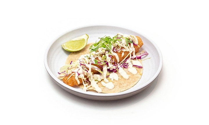 Baja Beer Battered Fish Taco