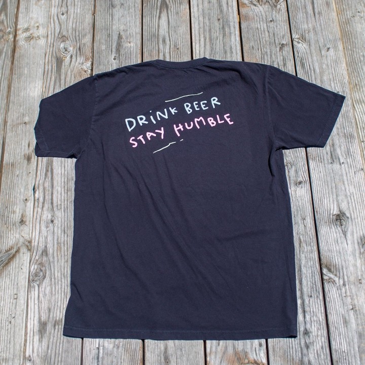 L Drink Beer Stay Humble Tee
