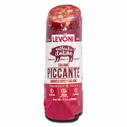 Levoni Salame Piccante (Smoked Spicy Salame) - 7 oz