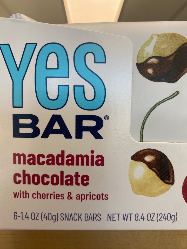 Yes Bar Macadamia Chocolate Cherry