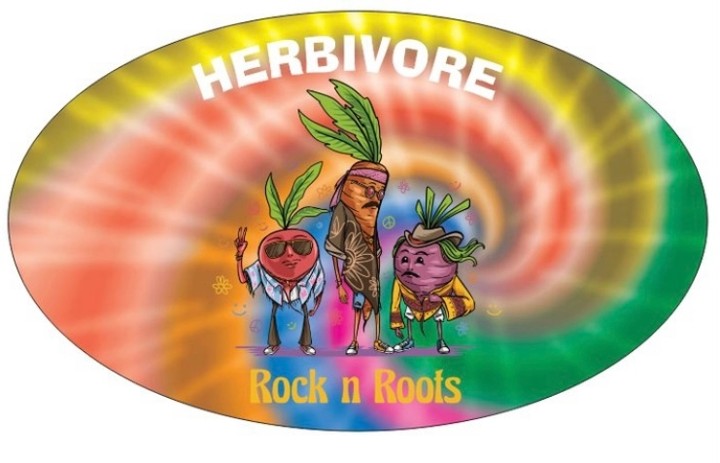 Tie-Dye Herbivore Bumper Sticker