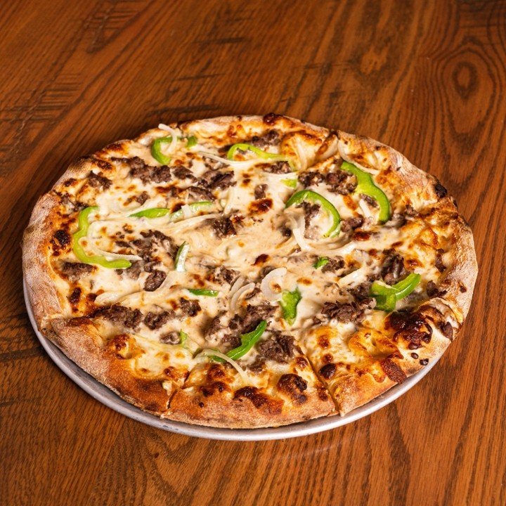 12" Philly Cheesesteak Pizza