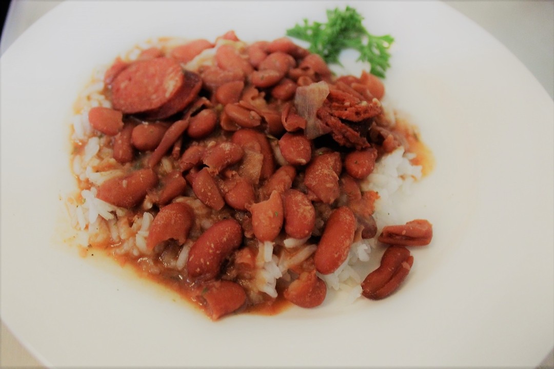 RED BEANS W/ SAUSAGE AND RICE