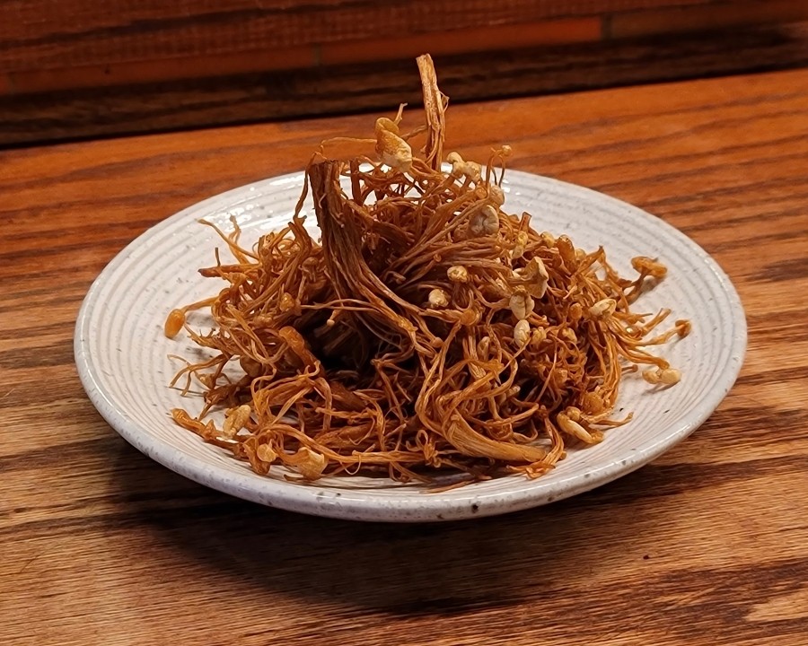 Side Fried Enoki Mushrooms