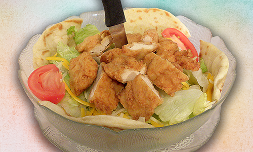 Breaded Chicken Tender Salad