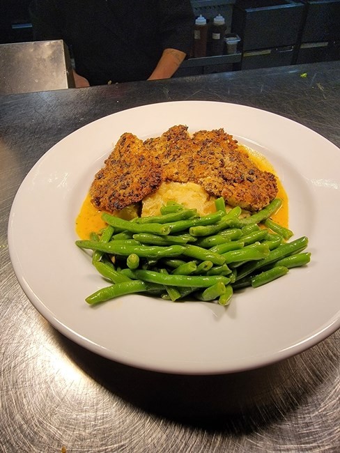 *Andouille Crusted Red Fish