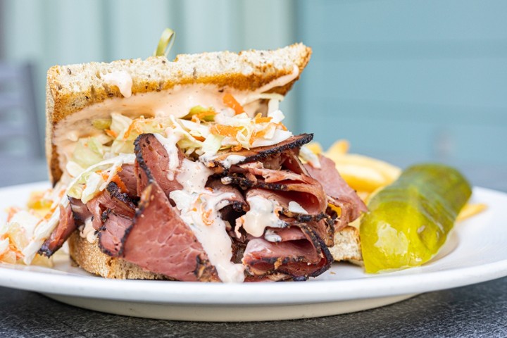 Hot Pastrami Sandwich