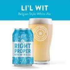 Li'l Wit | Right Proper (DC) - Witbier