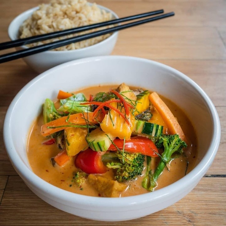 Panang Curry Vegetables & Tempeh
