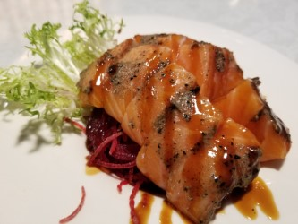 Black Truffle Salmon Sashimi