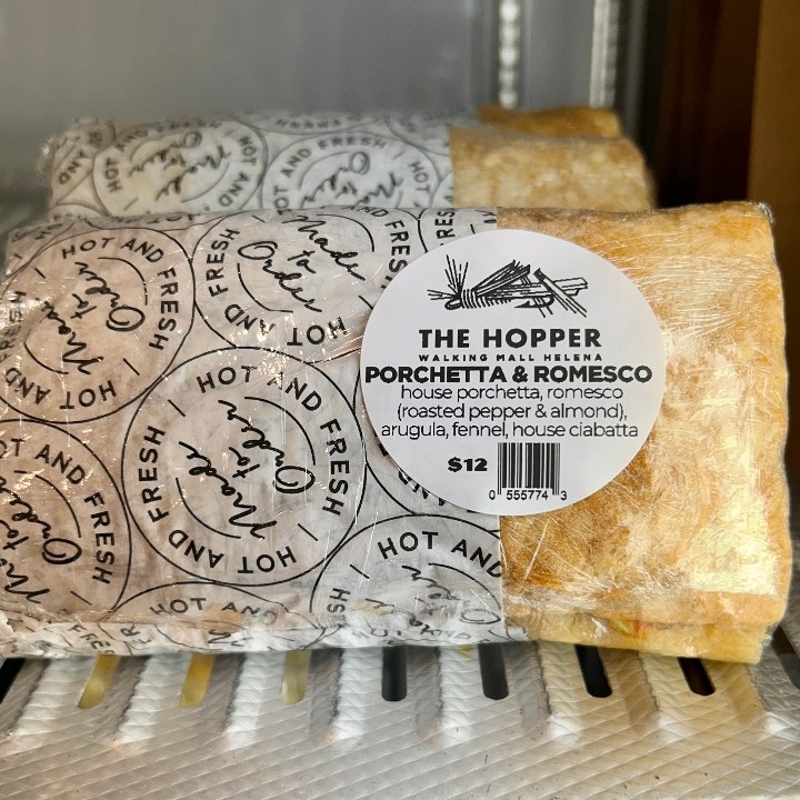 Grab & Go: Porchetta & Romesco Ciabatta Sandwich