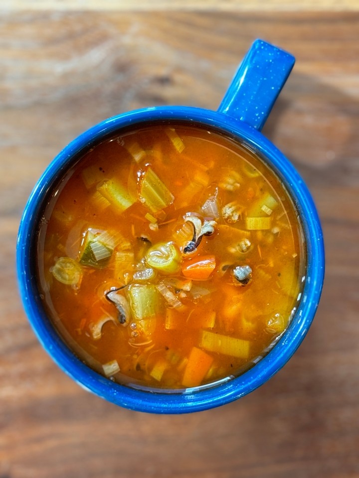 Bowl Leek & Wild Rice Minestrone Soup