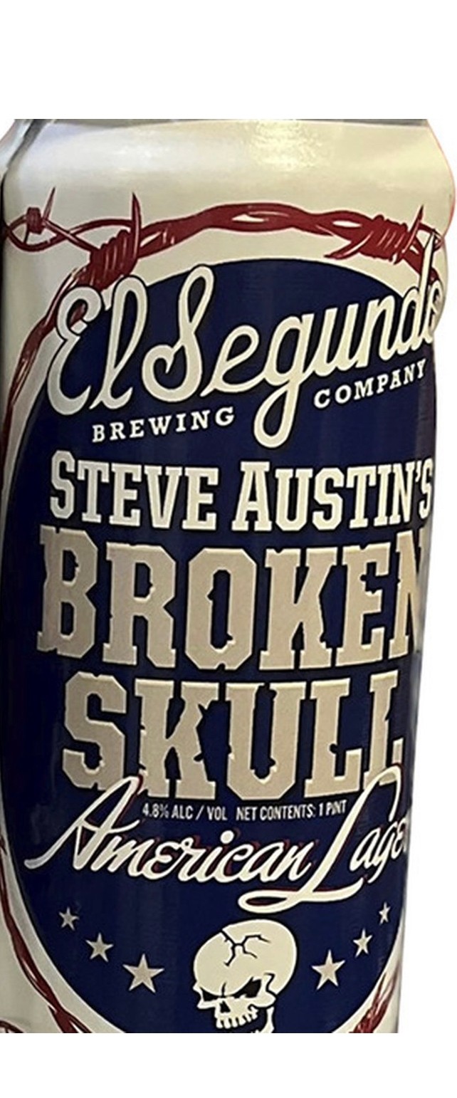 El Segundo Brewing Company's Steve Austin's Broken Skull American Ager (16 oz can)